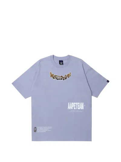 Aape By A Bathing Ape Graphic-print T-shirt In Purple