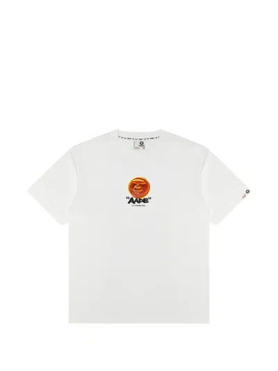 Aape By A Bathing Ape Graphic-print T-shirt In White