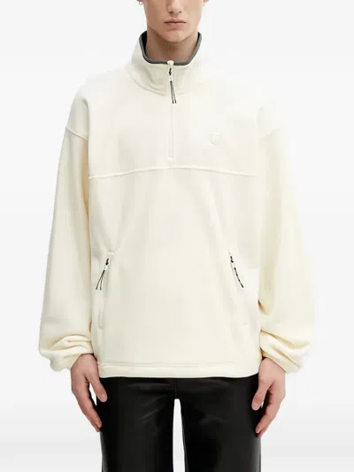 Aape By A Bathing Ape Half-zip Sweatshirt In Neutral