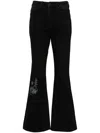 Aape By A Bathing Ape High-waisted Flared Jeans In 黑色