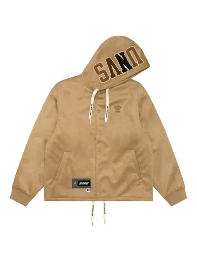 Aape By A Bathing Ape Hooded -appliqué Jacket In Multi