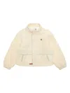Aape By A Bathing Ape Hooded Embroidered Jacket In Neutral