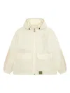 Aape By A Bathing Ape Hooded Logo-patch Jacket In White