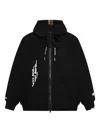 Aape By A Bathing Ape Hooded Zip Hoodie In Black