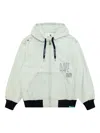 Aape By A Bathing Ape Hooded Zip Jacket In Blue