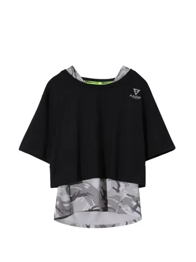 Aape By A Bathing Ape Layered-detail T-shirt In Black