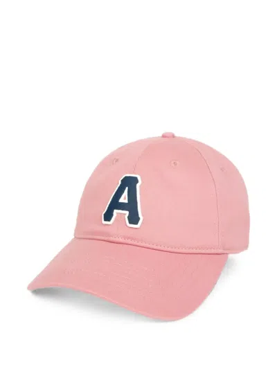Aape By A Bathing Ape Letter-patch Curved-brim Cap In Pink