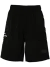 Aape By A Bathing Ape Logo-appliqué Cargo Shorts In 黑色