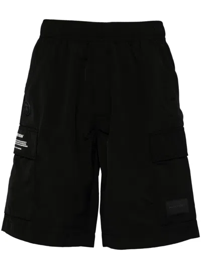 Aape By A Bathing Ape Logo-appliqué Cargo Shorts In 黑色