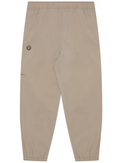 Aape By A Bathing Ape Logo-appliqué Cargo Trousers In Nude