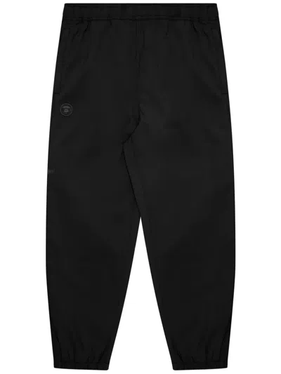 Aape By A Bathing Ape Logo-appliqué Cargo Trousers In Schwarz