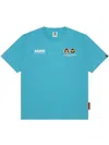 Aape By A Bathing Ape Logo-appliqué Cotton T-shirt In Blue