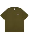 Aape By A Bathing Ape Logo Appliqué Cotton T-shirt In Grün