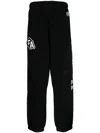 Aape By A Bathing Ape Logo-appliqué Cotton Track Pants In Black