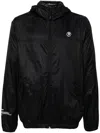 Aape By A Bathing Ape Logo-appliqué Hooded Jacket In Black