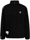 Aape By A Bathing Ape Logo-appliqué Roll-neck Sweatshirt In Black