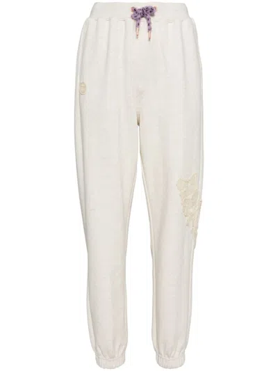Aape By A Bathing Ape Logo-appliqué Sweatpants In Neutrals