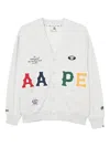 Aape By A Bathing Ape Logo-appliqué Sweatshirt In Gray