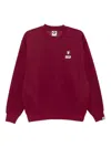 Aape By A Bathing Ape Logo-appliqué Sweatshirt In Red