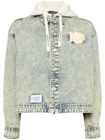 Aape By A Bathing Ape Logo Badge Shirt In White