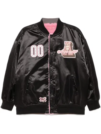 Aape By A Bathing Ape Logo Bomber Jacket In Black