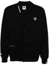 Aape By A Bathing Ape Logo Cardigan In Black