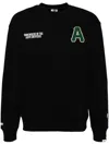 Aape By A Bathing Ape Logo Crew Neck Sweatshirt In Black