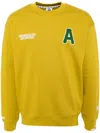 Aape By A Bathing Ape Logo Crew Neck Sweatshirt In Yellow