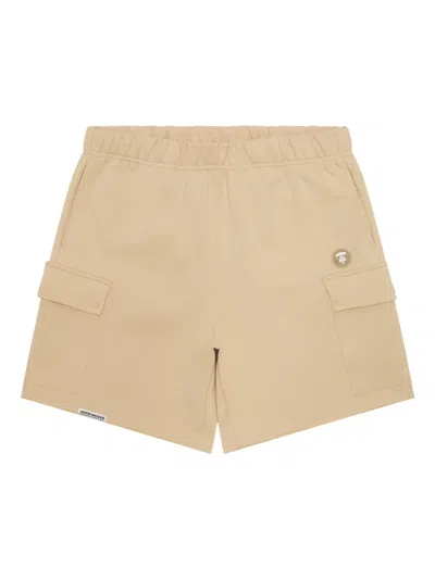 Aape By A Bathing Ape Logo-detail Cargo Shorts In Neutrals