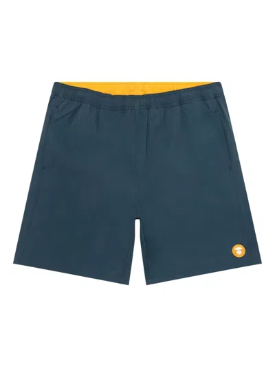 Aape By A Bathing Ape Logo-detail Shorts In Blue