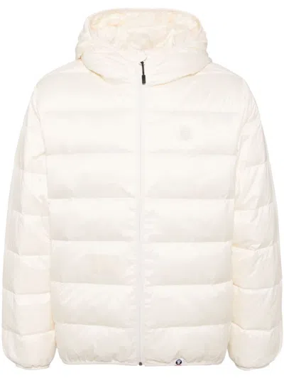 Aape By A Bathing Ape Logo Down Jacket In Neutrals