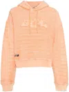 Aape By A Bathing Ape Logo-embellished Cotton Hoodie In 橘色