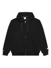 Aape By A Bathing Ape Logo-embossed Zip-up Hoodie In Black