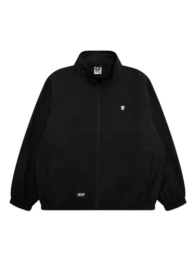 Aape By A Bathing Ape Logo Embroidered Jacket In Black