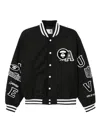Aape By A Bathing Ape Jacke Mit Logo-stickerei In Black