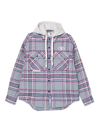 Aape By A Bathing Ape Logo-embroidered Jacket In Gray