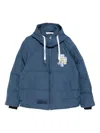 Aape By A Bathing Ape Logo-embroidered Padded Jacket In Blue