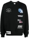 Aape By A Bathing Ape Logo-embroidered Patch Sweatshirt In Black
