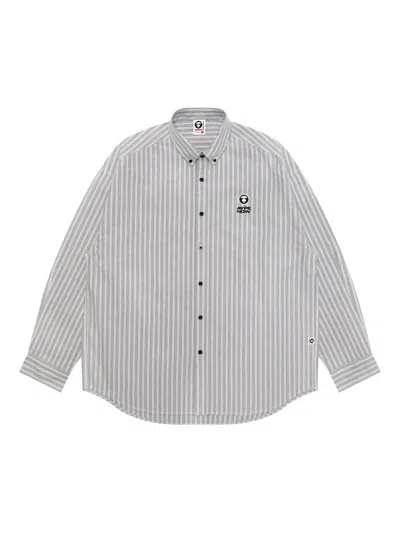 Aape By A Bathing Ape Logo-embroidered Shirt In Neutral