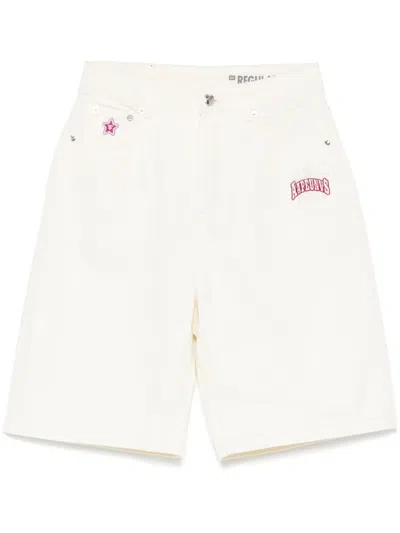 Aape By A Bathing Ape Logo-embroidered Shorts In 白色