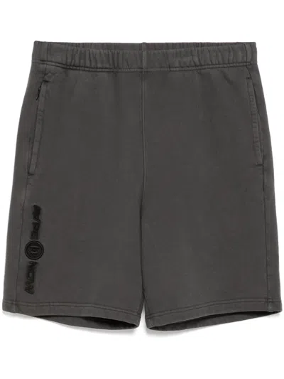 Aape By A Bathing Ape Logo Embroidered Shorts In Black