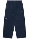 Aape By A Bathing Ape Logo-embroidered Straight-leg Cargo Trousers In Blue