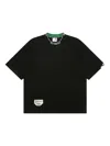 Aape By A Bathing Ape Logo-embroidered T-shirt In Black