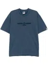 Aape By A Bathing Ape Logo Embroidered T-shirt In Blue