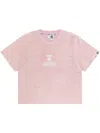 Aape By A Bathing Ape Logo-embroidered T-shirt In Pink