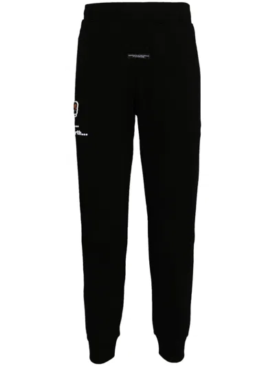Aape By A Bathing Ape Logo-embroidered Track Pants In Black