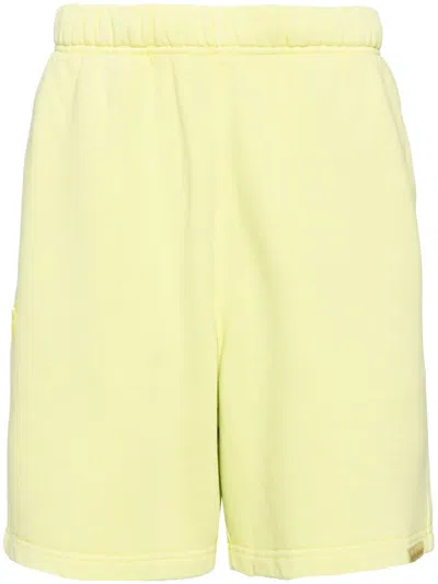 Aape By A Bathing Ape Logo-embroidered Track Shorts In Yellow