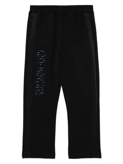 Aape By A Bathing Ape Logo-embroidered Trousers In Black