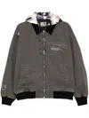Aape By A Bathing Ape Logo-graffiti-print Hooded Jacket In Neutrals