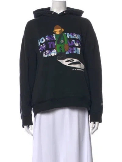 Pre-owned Aape By A Bathing Ape Logo Graphic Print In Black